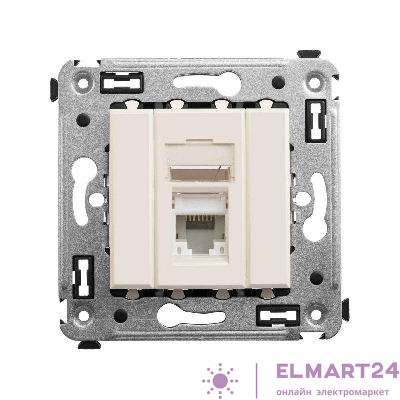 Розетка компьютерная 1-м СП Avanti "Ванильная дымка" RJ45 кат.6 DKC 4405293