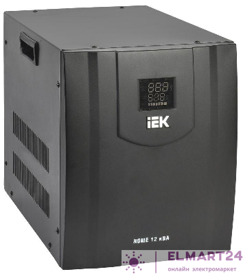 Стабилизатор напряжения HOME СНР1-0-12кВА электрон. переносной IEK IVS20-1-12000