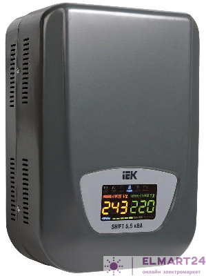 Стабилизатор напряжения Shift 5.5кВА настен. IEK IVS12-1-05500