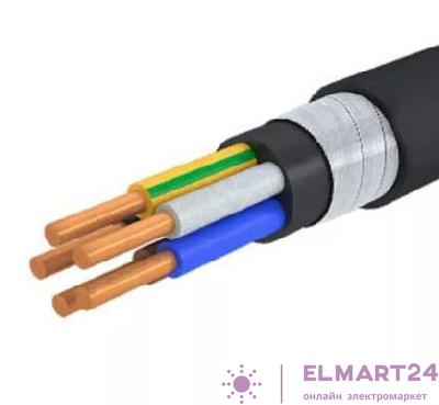 Кабель ВБШвнг(А)-LS 5х4 ОК (N PE) 0.66кВ (м) ЭЛЕКТРОКАБЕЛЬ НН 00-00006175