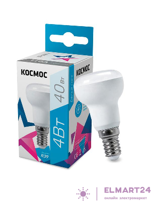 Лампа светодиодная R39 4Вт 220В E14 4500К Космос Lksm_LED4wR39E1445