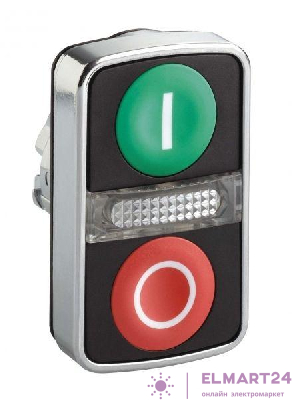 Головка для кнопки двойн. с маркир. + Led SchE ZB4BW7A3741