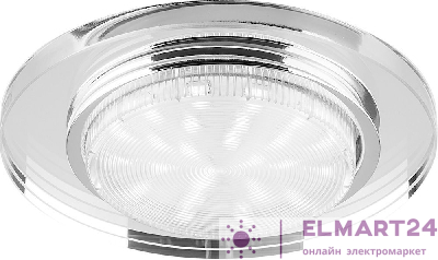 Светильник встраиваемый Feron DL4060-2 потолочный GX53 прозрачный 20157