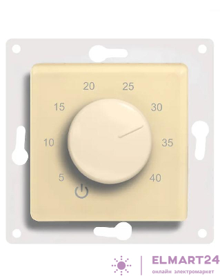 Термостат механический Th-HF-E-B 16А 3.6кВт для теплых полов датчик пола с возможн. установкой в рамку Legrand Etika беж. Extherm Th-HF-E-B