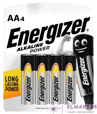 Элемент питания алкалиновый ENR POWER E91 BP4 (блист.4шт) Energizer E300132907H