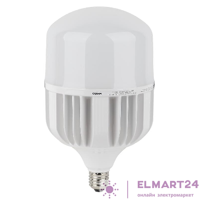 Лампа светодиодная высокомощная LED HW 80Вт T матовая 6500К холод. бел. E27 8000лм 140-265В с адаптером E40 угол пучка 200град. PF>/=09 (замена 800Вт) OSRAM 4058075576957