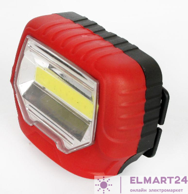 Фонарь налобный 922-TH (3Ватт COB LED 1 режим 3хR6 блист-пакет красн.+черн) Ultraflash 12855