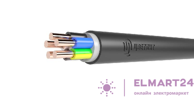 Кабель ППГнг(А)-HF 5х10 ОК (N PE) 0.66кВ (м) Цветлит 00-00140604