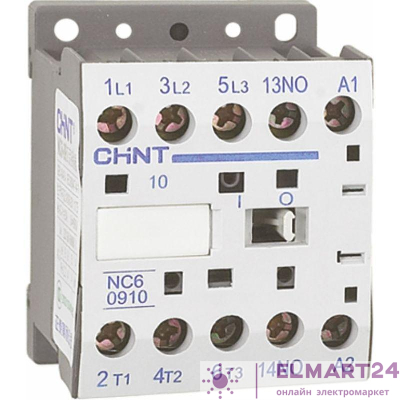 Контактор NC6-0904 9А кат. 24В AC (R) CHINT 247512