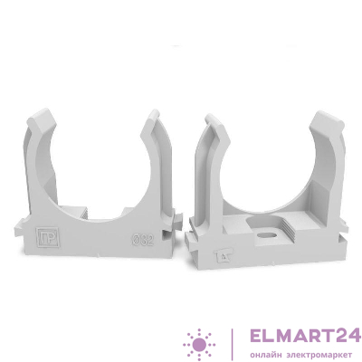 Держатель для труб (клипса) d32мм для монтажного пистолета в п/э сер. Промрукав PR13.0122