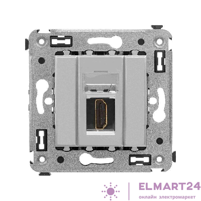 Розетка HDMI 1-м СП Avanti "Закаленная сталь" тип А-А DKC 4404253