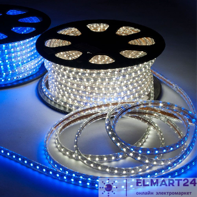 Cветодиодная LED лента Feron LS707, 30SMD(5050)/м 7.2Вт/м  50м IP65 220V RGB 26258