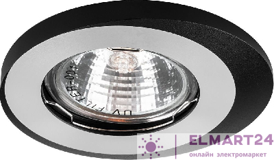 Светильник встраиваемый Feron DL4A потолочный MR16 G5.3 алюминий-черный 28365