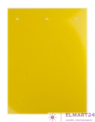 Табличка полужесткая клейкое основание ПВХ-0.5 желт. (уп.330шт) DKC TAS359AY